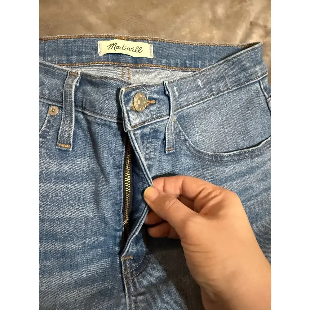 Madewell Cali Demi-Boot Jeans in Timpson Wash Size 27 Petite Y2K Mid Rise - Picture 6 of 11